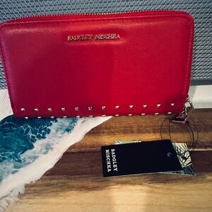 Badgley Mischka Scarlet Studded Wallet